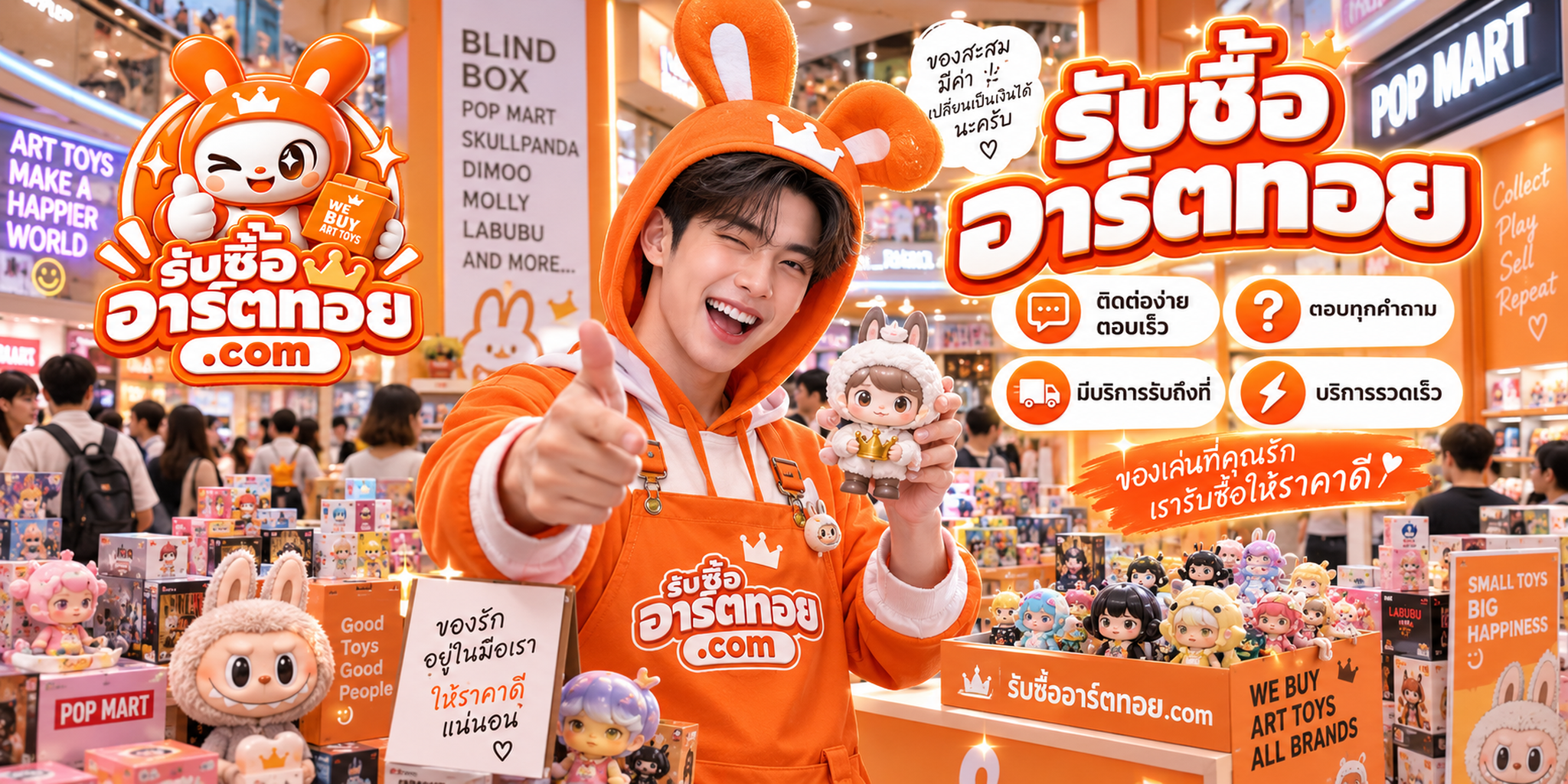 ขั้นตอนเตรียมอาร์ตทอยและติดต่อรับซื้ออาร์ตทอย.com