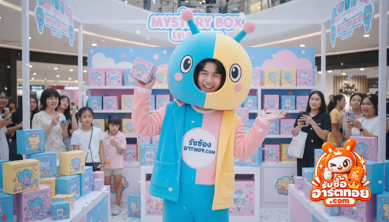 โมเดล Tossakan Art Toy ในมุมมองการตรวจสอบสภาพชิ้นงานไวนิลและกล่องบรรจุภัณฑ์สำหรับการประเมินราคา